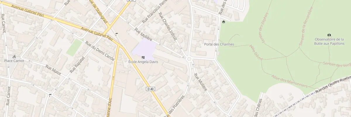 Plan du 94J Rue Molière à Montreuil