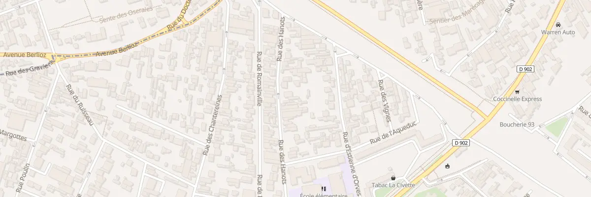 Plan du 62 Rue des Hanots à Montreuil