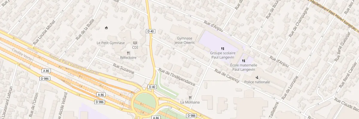 Plan du 18 Rue Carency à Bobigny