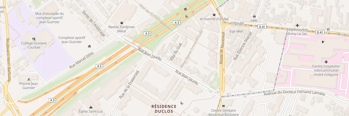 Plan du 159 Rue Jean Jaurès à Romainville