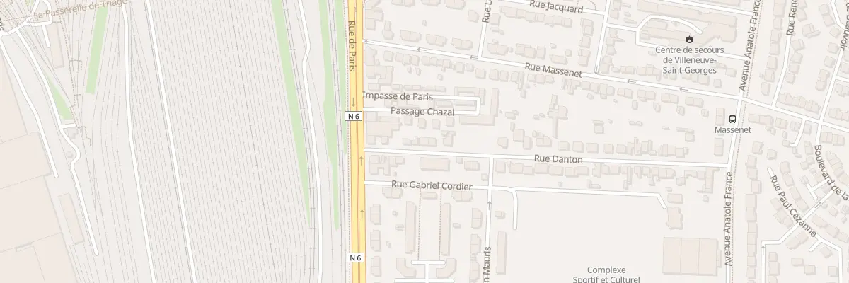 Plan du 7 Rue Danton à Villeneuve-Saint-Georges