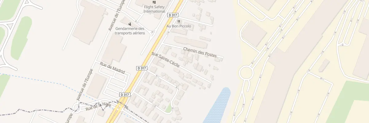 Plan du 6 Rue Sainte Cécile à Bonneuil-en-France