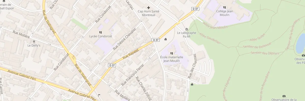 Plan du 4 Rue Francisco Ferrer à Montreuil