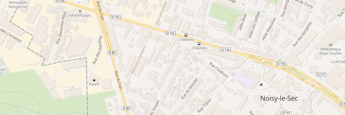 Plan du 8 Rue des Vosges à Noisy-le-Sec