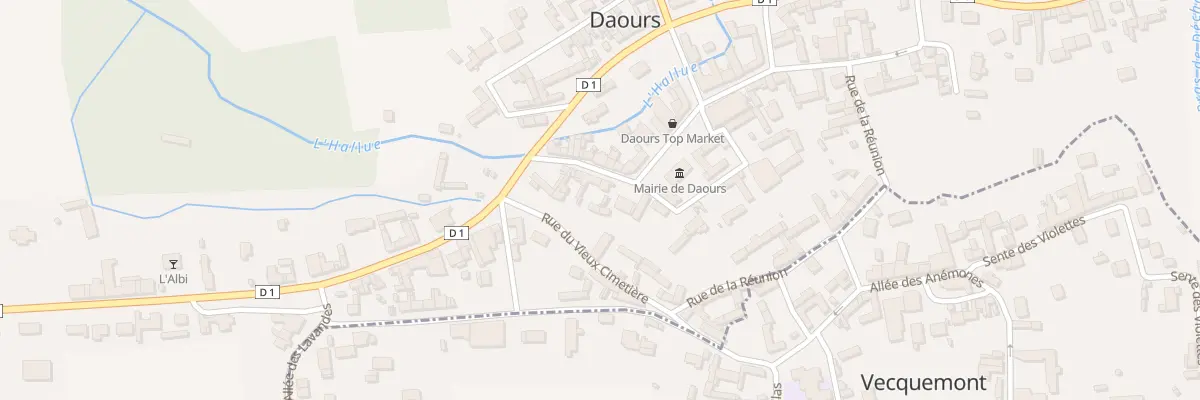 Plan du 1 Rue d’Amiens à Daours