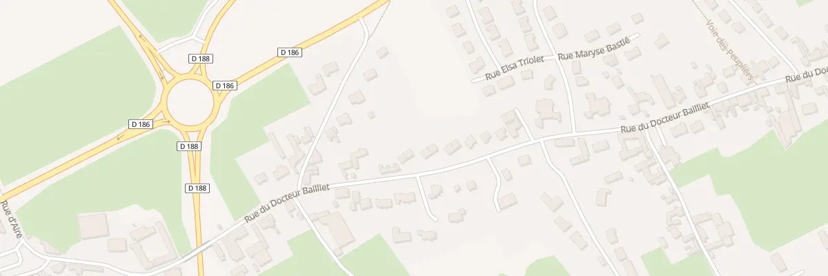 Plan du 915 Rue du Docteur Bailliet à Isbergues