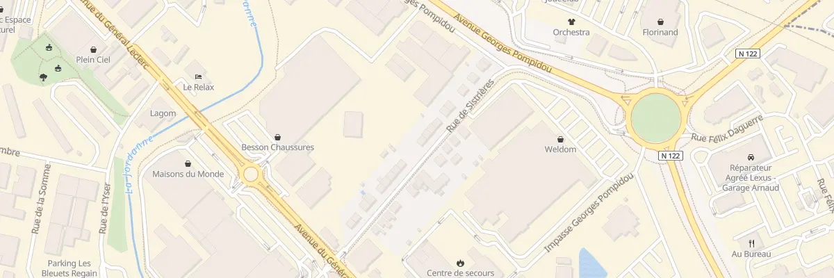 Plan du 25 Rue de Sistrieres à Aurillac