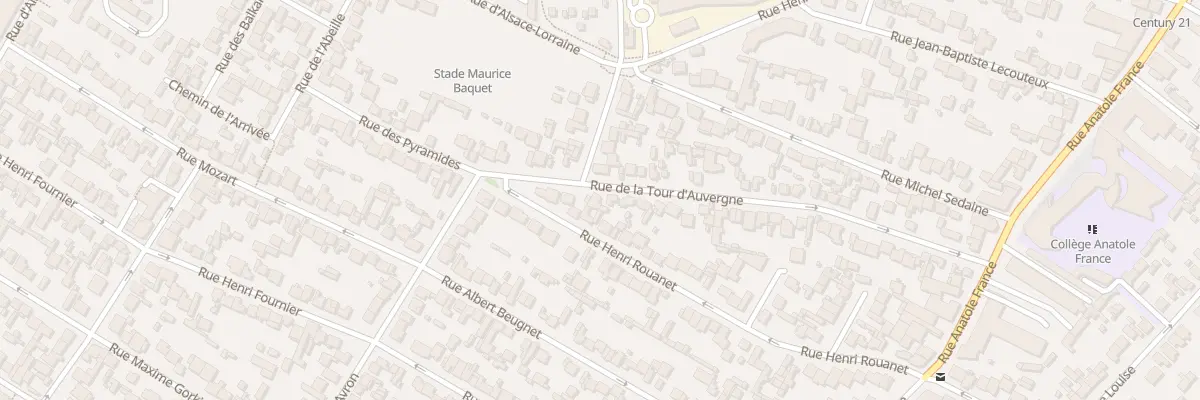 Plan du 59 Rue De La Tour D’Auvergne à Drancy
