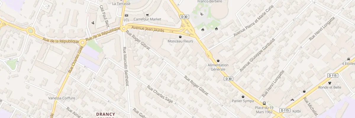 Plan du 31 Rue Roger Gibrat à Drancy