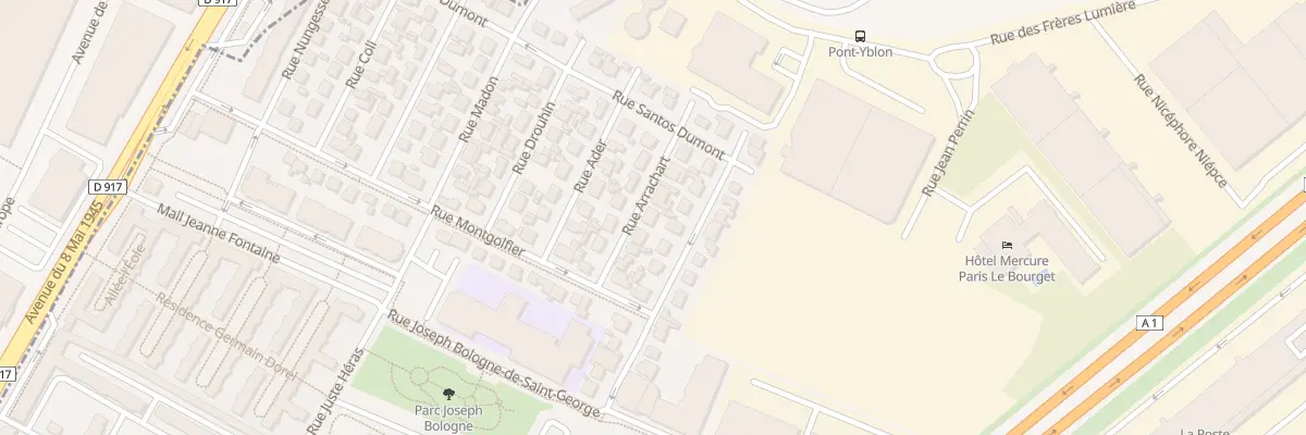 Plan du 8 Rue Arrachart au Blanc-Mesnil