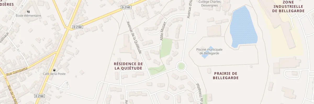 Plan du 17 All Mozart à Bellegarde