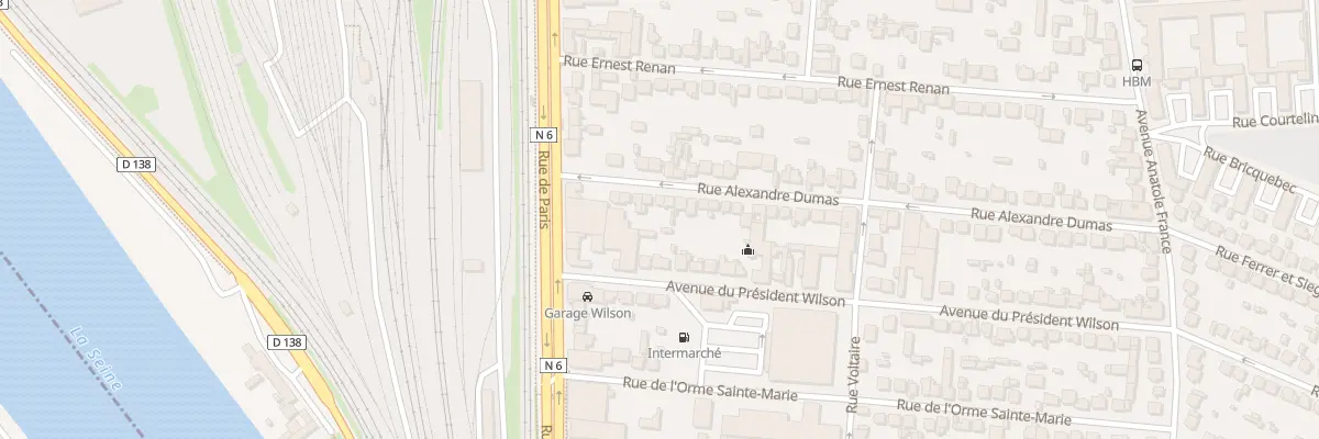 Plan du 10 Rue Alexandre Dumas à Villeneuve-Saint-Georges