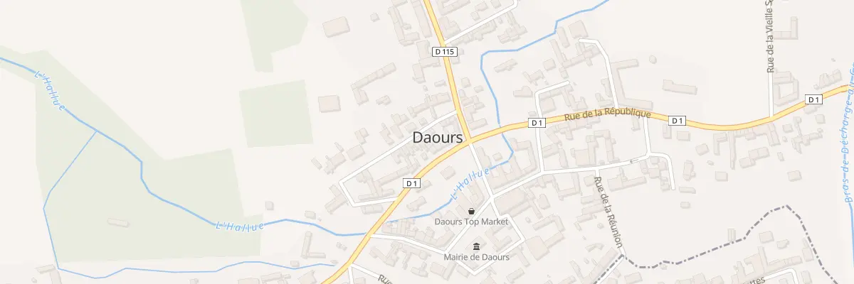 Plan du 6 Rue Basse à Daours