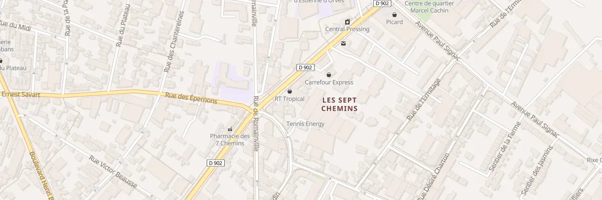 Plan du 8 Bd Aristide Briand à Montreuil