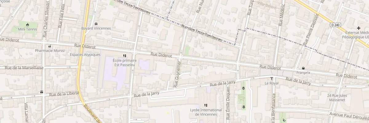 Plan du 124 Rue Diderot à Vincennes