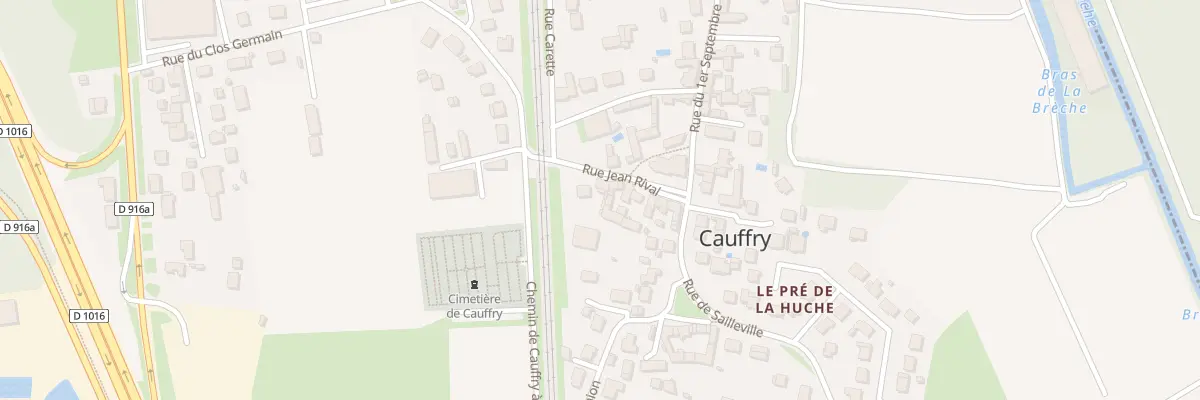 Plan du 9 Rue Jean Rival à Cauffry