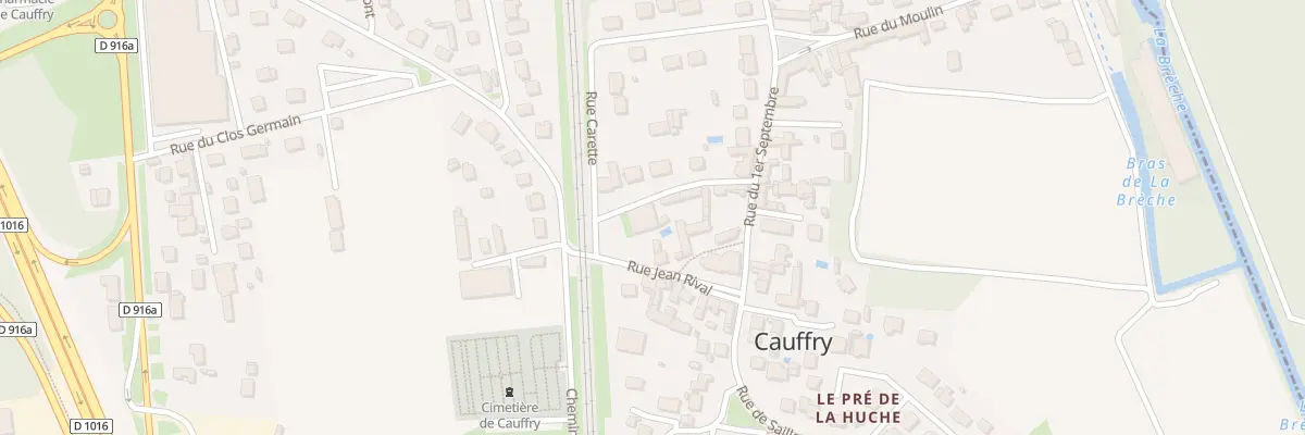 Plan du 3 Rue des Vieilles Ecoles à Cauffry