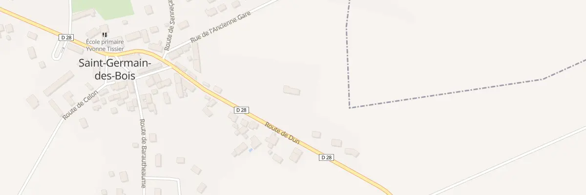 Plan du 9 Rte de Dun à Saint-Germain-des-Bois