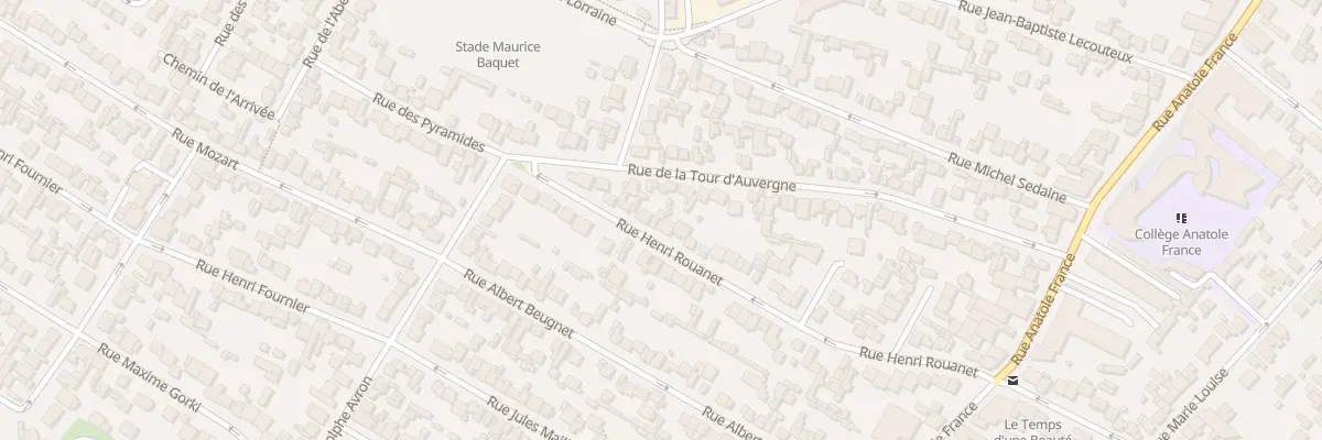 Plan du 50 Rue Henri Rouanet à Drancy