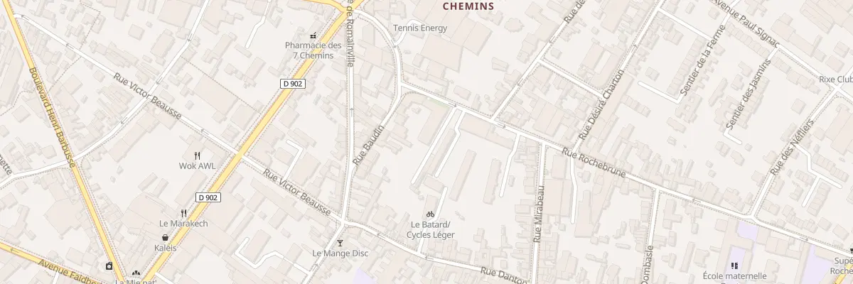 Plan du 6 Rue Rochebrune à Montreuil