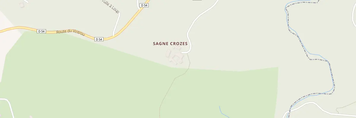 Plan du 233 Che de Sagne Crozes à Pont-de-Larn