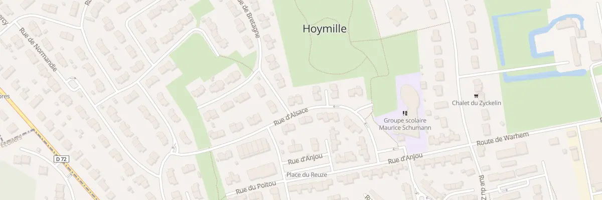 Plan du 23 Rue d’Alsace à Hoymille