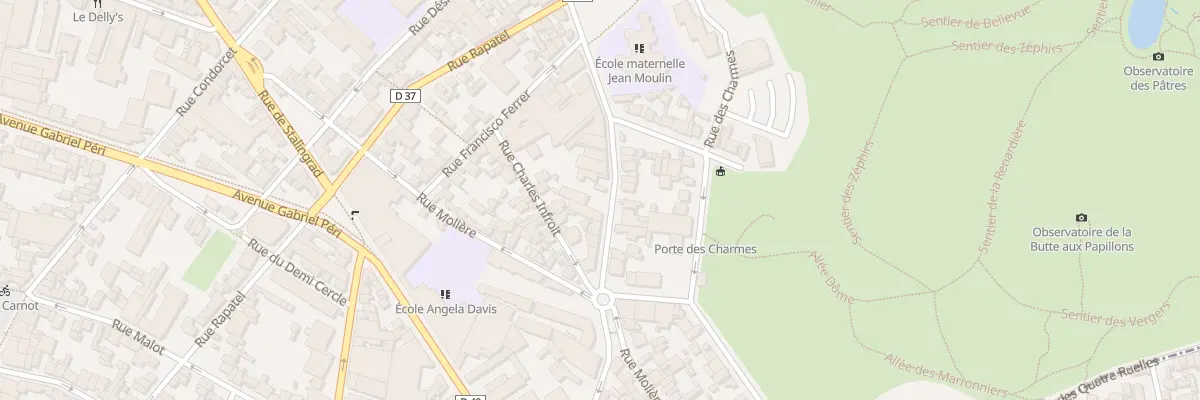 Plan du 90 Rue Gaston Lauriau à Montreuil