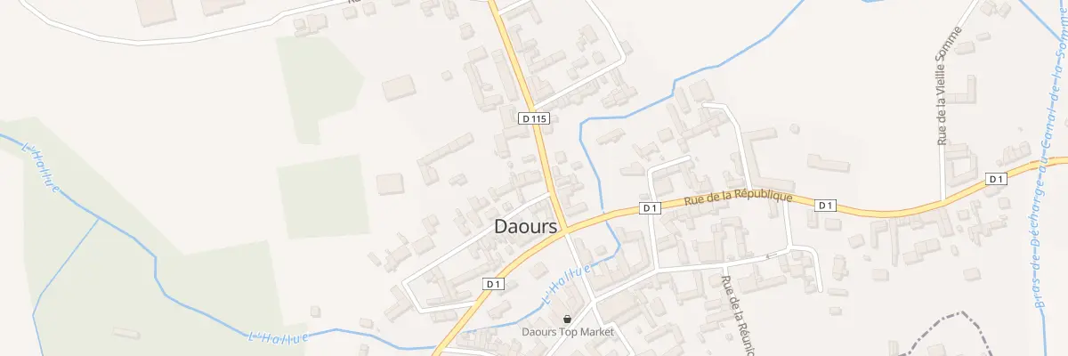 Plan du 2 Rue Haute à Daours