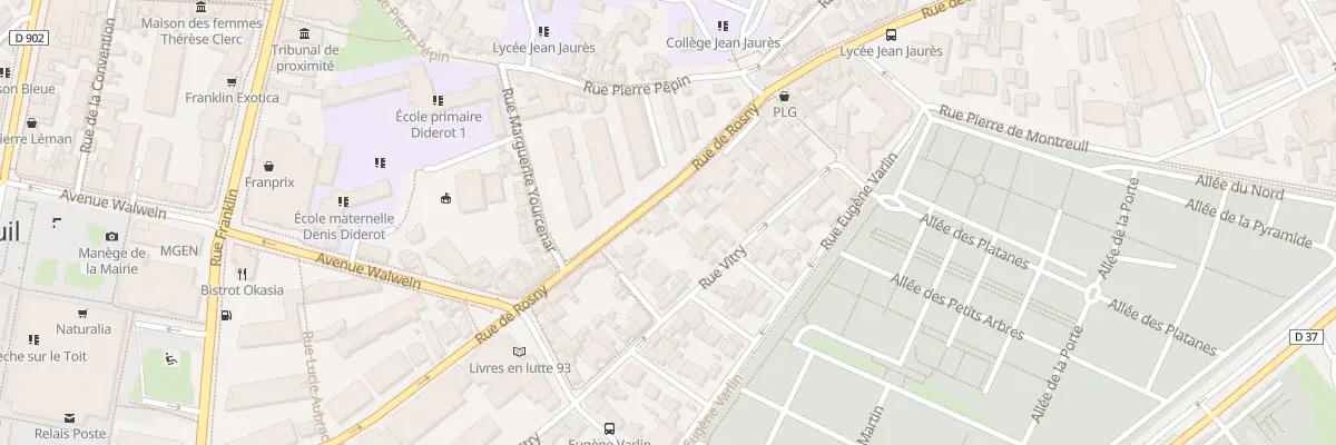 Plan du 58B Rue de Rosny à Montreuil