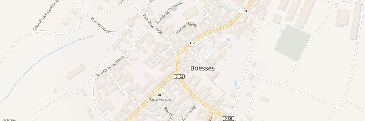Plan du 4 Rue du Pont de Puiseaux à Boësses