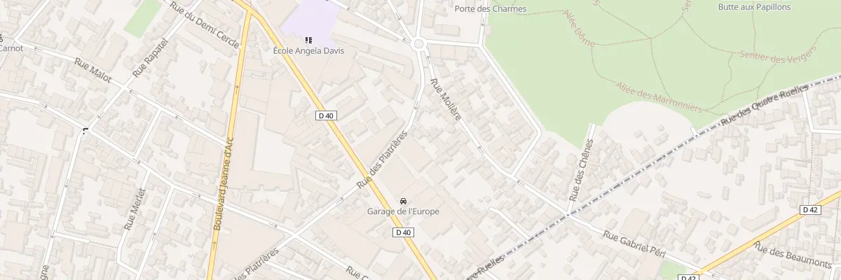 Plan du 117 Rue Gaston Lauriau à Montreuil