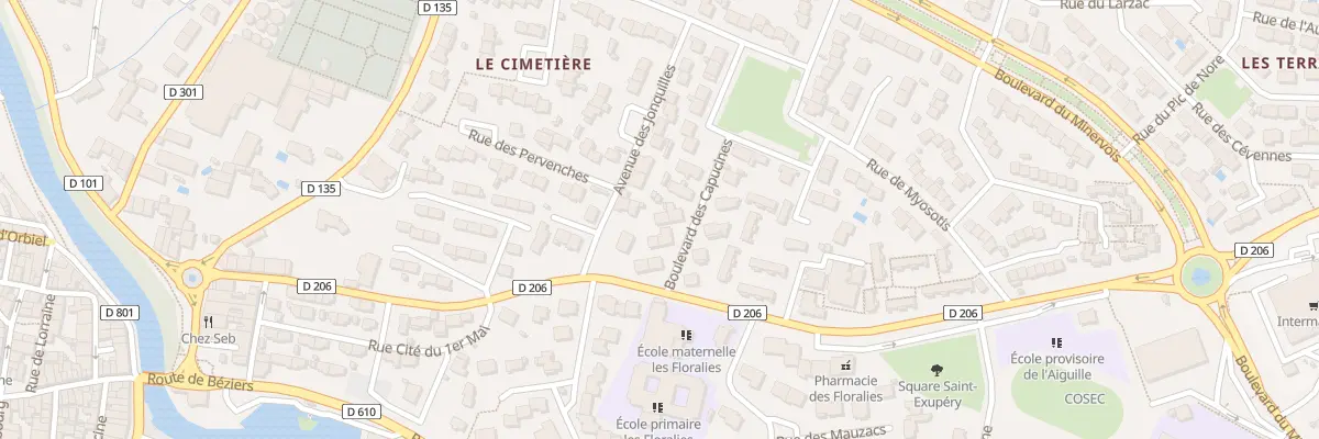 Plan du 9 Bd des Capucines à Trèbes