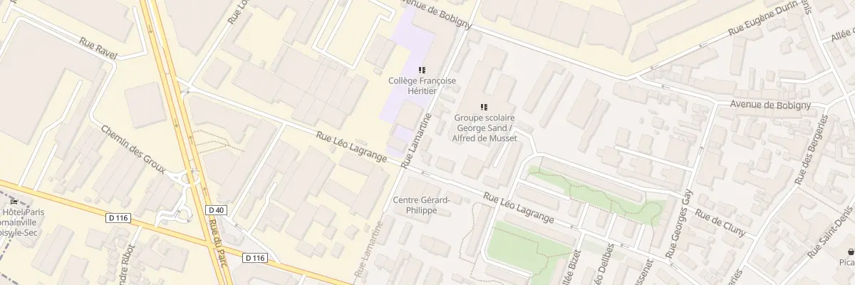Plan du 15 Rue Lamartine à Noisy-le-Sec