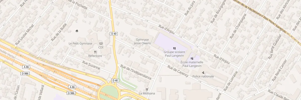 Plan du 21 Rue Carency à Bobigny