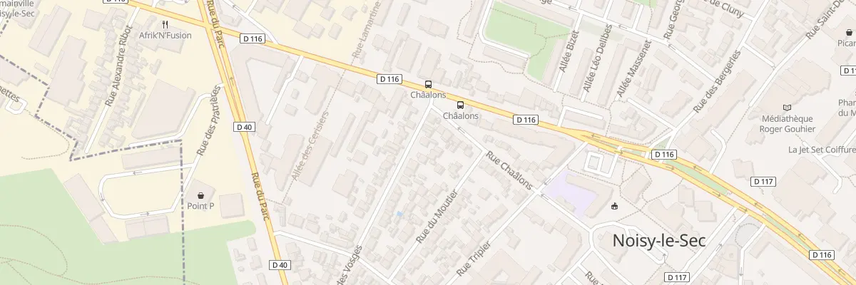 Plan du 3 Rue des Vosges à Noisy-le-Sec