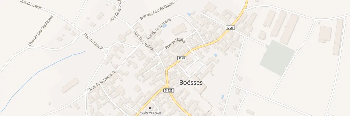Plan du 3 Rue du Pont de Puiseaux à Boësses