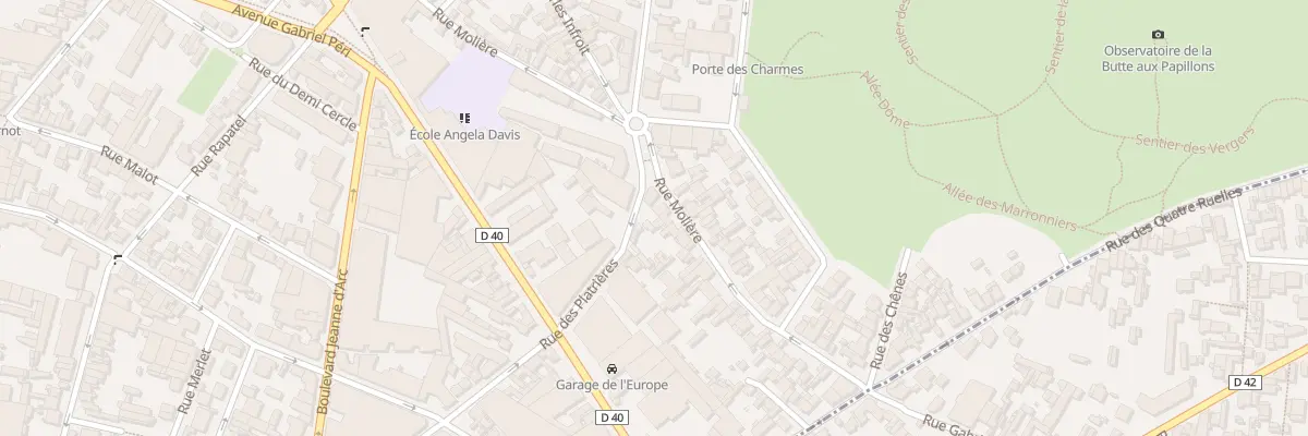 Plan du 107 Rue Gaston Lauriau à Montreuil