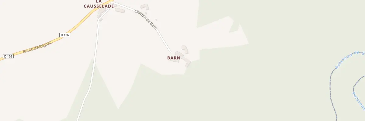 Plan du 5060 Le Barn à Assac