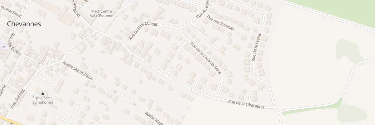Plan du 9 Rue de la Croix de Sens à Chevannes