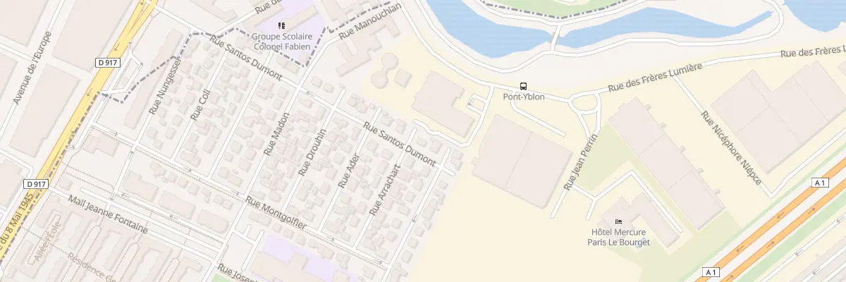 Plan du 23 Rue Santos Dumont au Blanc-Mesnil