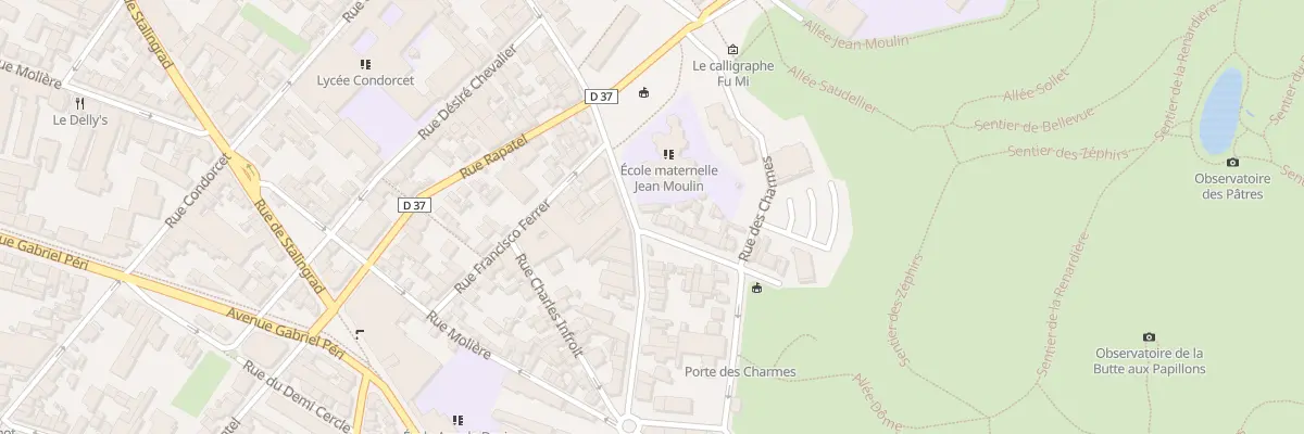 Plan du 91 Rue Gaston Lauriau à Montreuil