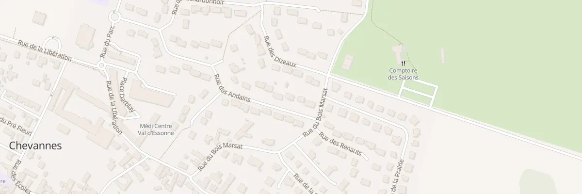 Plan du 31 Rue des Andains à Chevannes