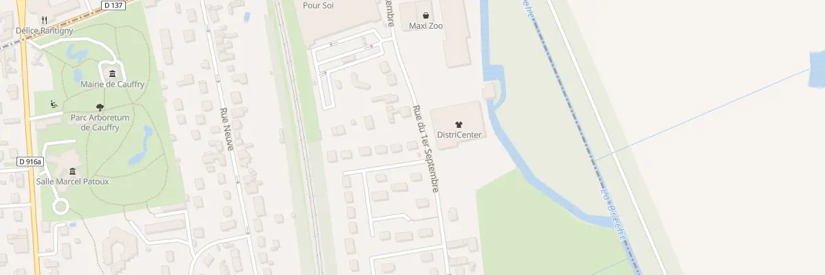 Plan du 2 Rue de la Beronelle à Cauffry