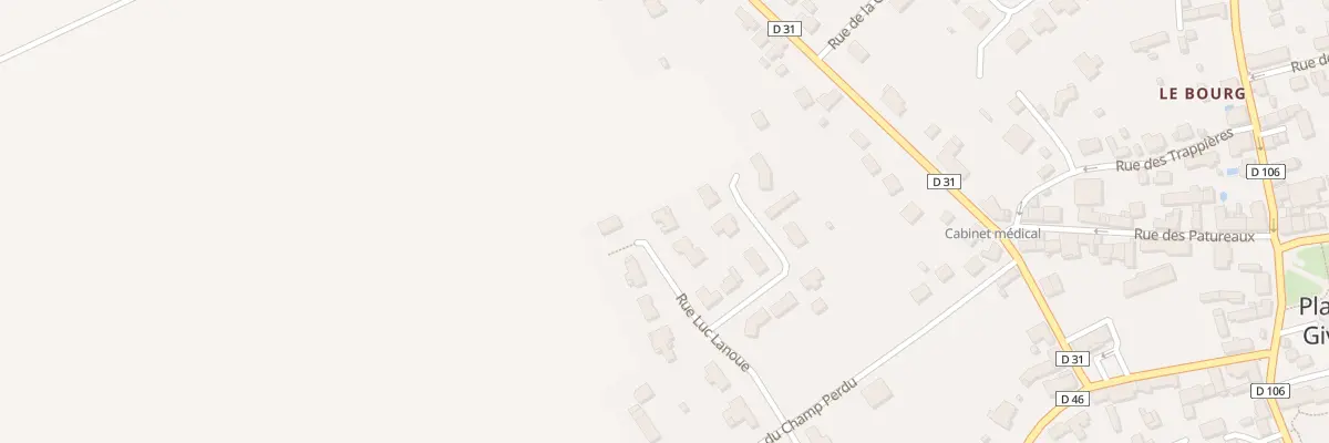 Plan du 6 Rue Luc Lanoue à Plaimpied-Givaudins