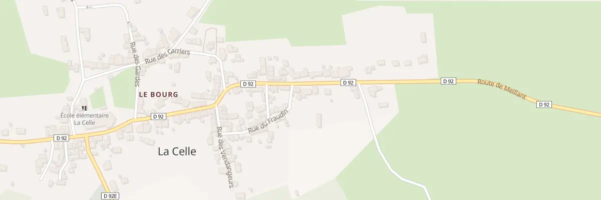 Plan du 14 Rte de Meillant à La Celle