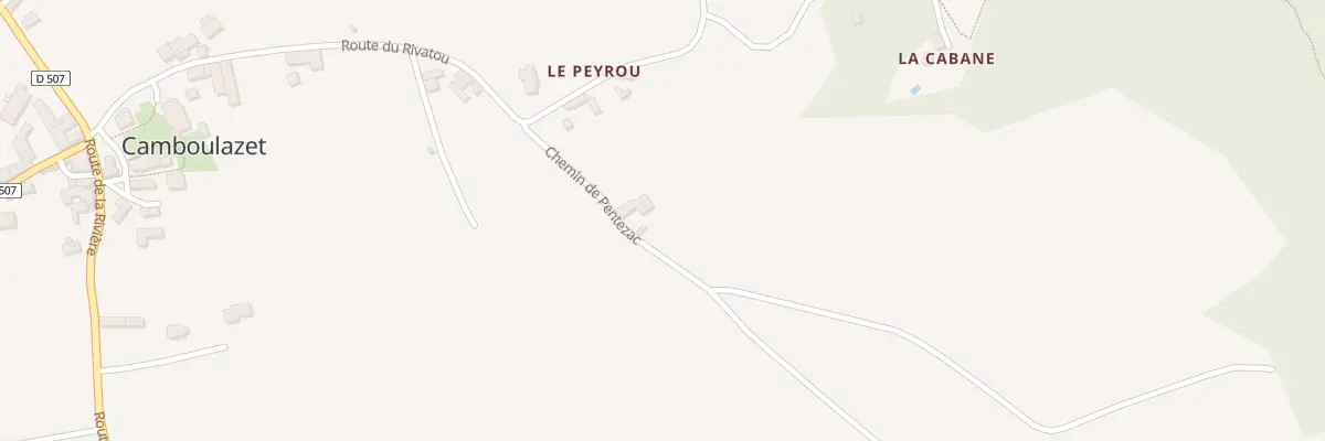 Plan du 97 Che de Pentezac à Camboulazet