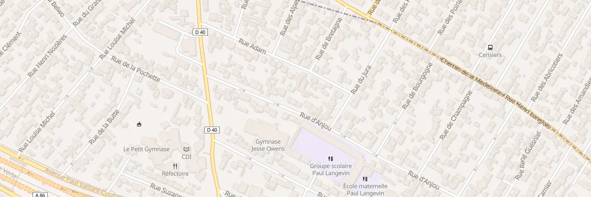 Plan du 25 Rue d’Anjou à Bobigny