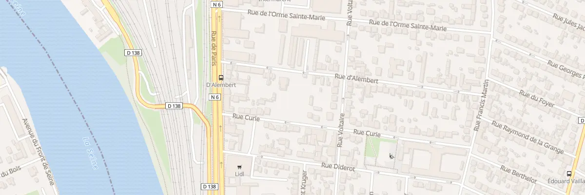 Plan du 16 Rue d’Alembert à Villeneuve-Saint-Georges
