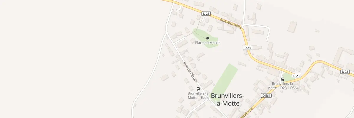 Plan du 231 Rue de l’Ecole à Brunvillers-la-Motte