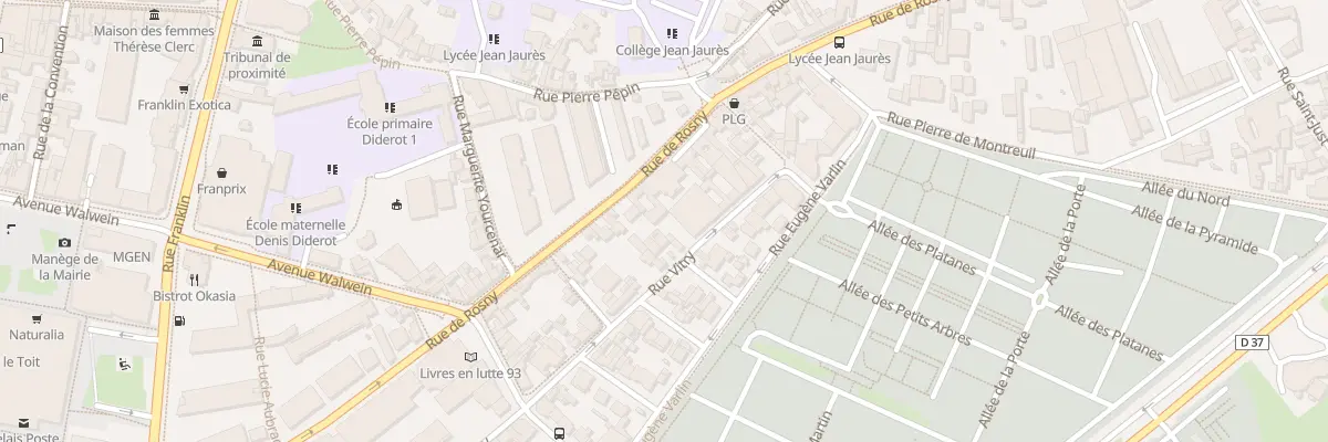 Plan du 60 Rue de Rosny à Montreuil